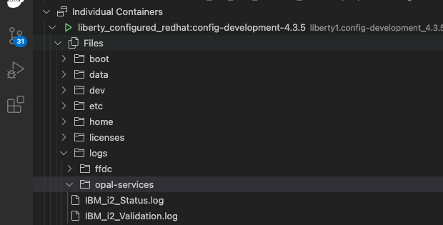 View logs using VSCode Docker extension